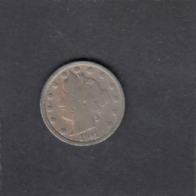 Beschrijving: 5 Cent LIBERTY